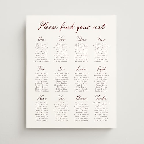 This is a wine wedding signs with standard by Cass Loh called handwritten printing on premium sign board in 16x20