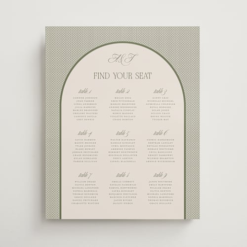 This is a moss wedding signs with standard by Kelly Watkins called literary printing on premium sign board in 16x20