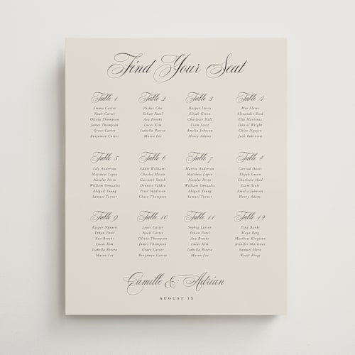 This is a champagne wedding signs with standard by Benita Crandall called the classic printing on premium sign board in 16x20