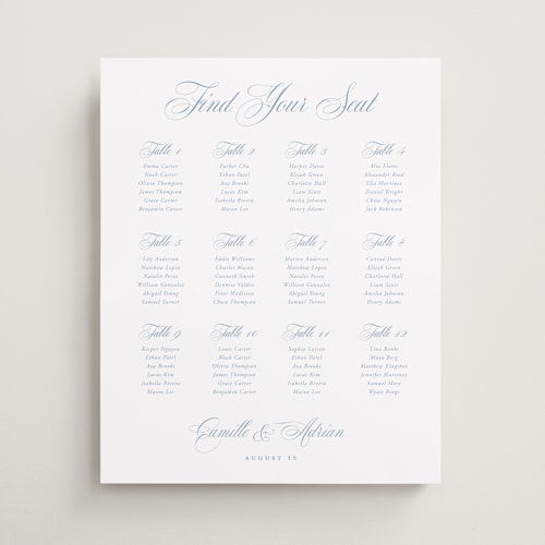 This is a capri wedding signs with standard by Benita Crandall called the classic printing on premium sign board in 16x20