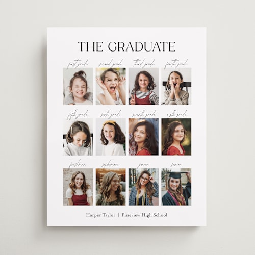 This is a moon graduation party decorations with standard by Olivia Williams called best year printing on premium sign board in 16x20