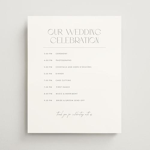 This is a porcelain wedding signs with standard by Eric Clegg called our wedding printing on premium sign board in 16x20