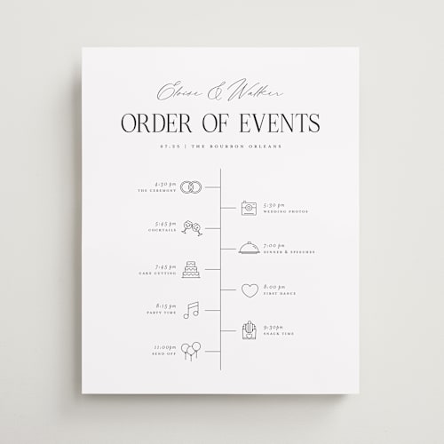 This is a powder wedding signs with standard by Laura Hamm called iconic printing on premium sign board in 16x20