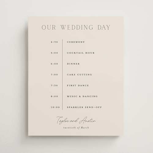 This is a linen wedding signs with standard by Vanessa Doyle called in love printing on premium sign board in 16x20