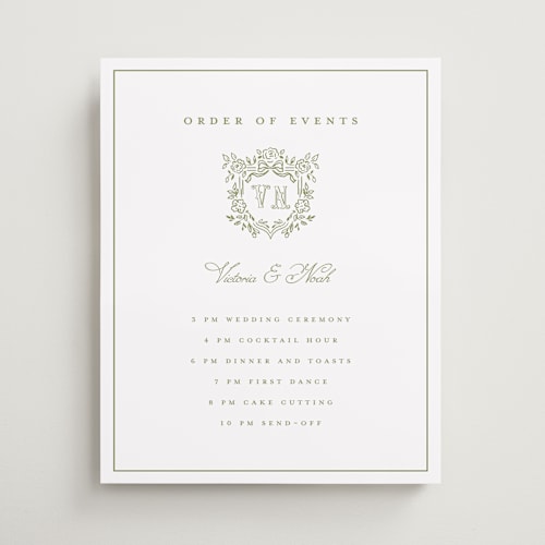 This is a moss wedding signs with standard by Petra Kern called crestino printing on premium sign board in 16x20