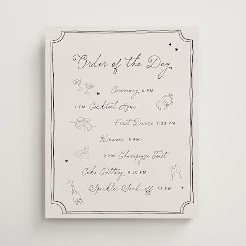 This is a vintage wedding signs with standard by Kelly Watkins called felicity printing on premium sign board in 16x20