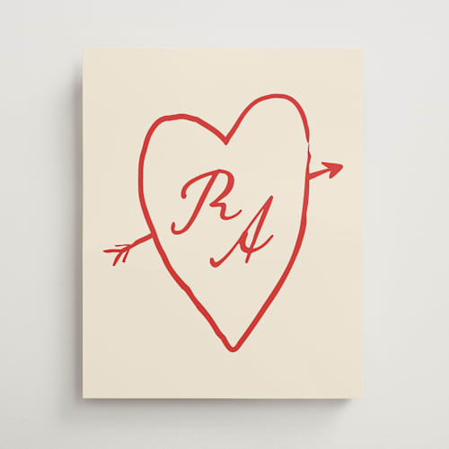 This is a rouge wedding signs with standard by Jennifer Lew called eros printing on premium sign board in 16x20