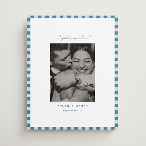 This is a sky wedding signs with standard by Kristie Kern called phoebe printing on premium sign board in 16x20