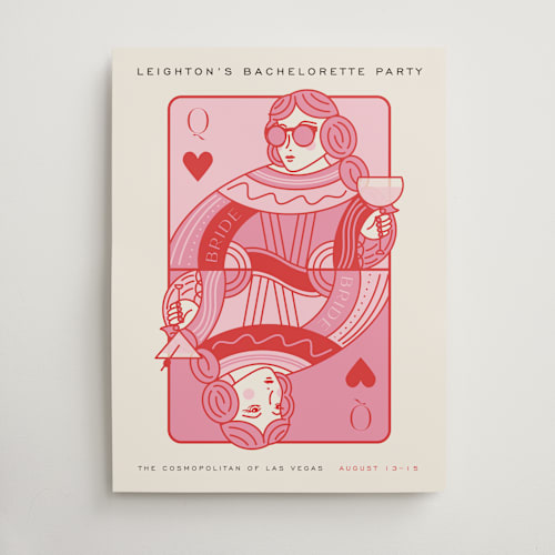 This is a rose wedding signs with standard by Jenna Holcomb called the queen printing on premium sign board in large