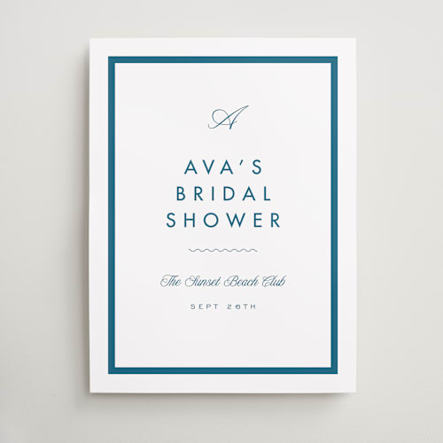 This is a ocean wedding signs with standard by Kelly Schmidt called coast printing on premium sign board in large