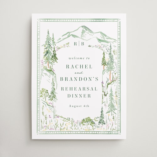 This is a meadow wedding signs with standard by Petra Kern called plain air printing on premium sign board in large