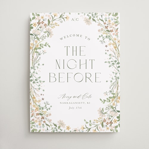 This is a lemongrass wedding signs with standard by Jennifer Wick called avery printing on premium sign board in large