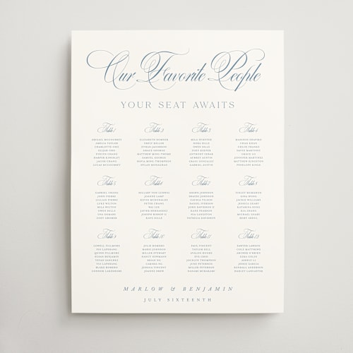 This is a ocean wedding signs with standard by Kelly Schmidt called chic script printing on doublethick in 18x24