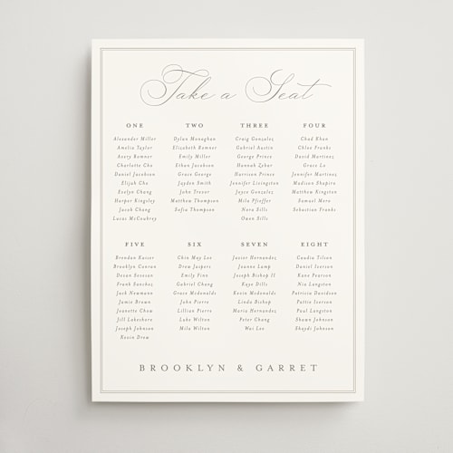 This is a cotton wedding signs with standard by Amy Kross called overlapping printing on doublethick in 18x24