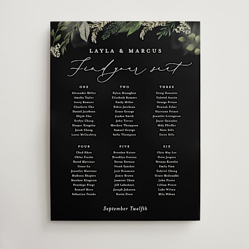 This is a tuxedo wedding signs with standard by Susan Moyal called classic love printing on doublethick in 18x24