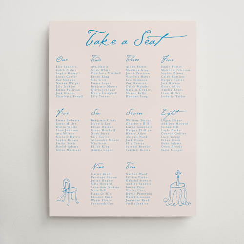 This is a sky whispers wedding signs with standard by Cass Loh called handdrawn little things printing on doublethick in 18x24