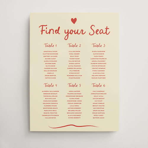 This is a cherry wedding signs with standard by Ani Somi called big heart wedding printing on doublethick in 18x24