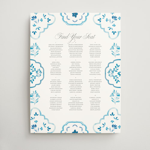 This is a cerulean wedding signs with standard by Itsy Belle Studio called almafi printing on doublethick in 18x24