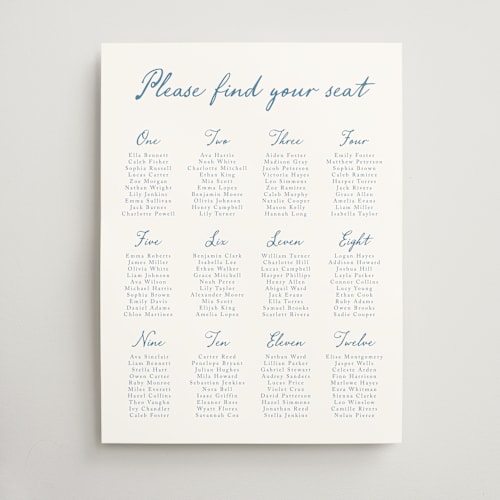 This is a neptune wedding signs with standard by Cass Loh called handwritten printing on premium sign board in 18x24