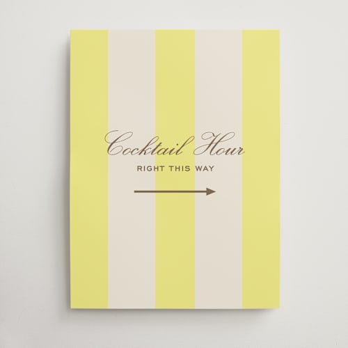 This is a limone wedding signs with standard by Megan Davis called campania printing on doublethick in 18x24