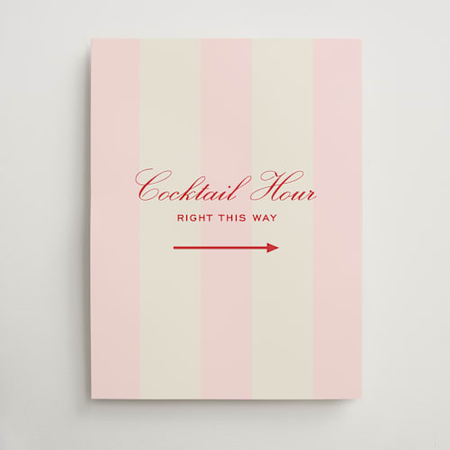 This is a fragola wedding signs with standard by Megan Davis called campania printing on doublethick in 18x24