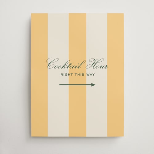 This is a sorbetto wedding signs with standard by Megan Davis called campania printing on doublethick in 18x24