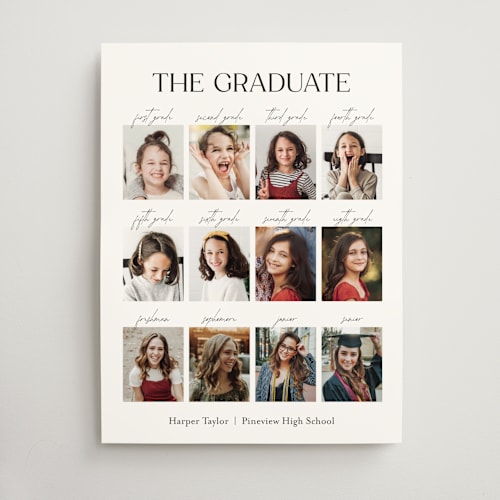This is a moon graduation party decorations with standard by Olivia Williams called best year printing on doublethick in 18x24