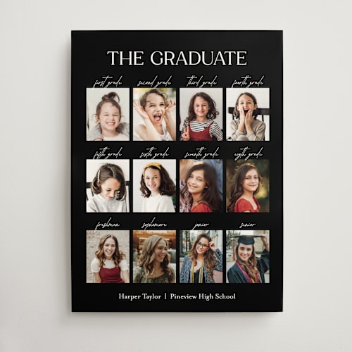 This is a eclipse graduation party decorations with standard by Olivia Williams called best year printing on doublethick in 18x24