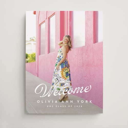 This is a diamond graduation party decorations with standard by Julie Ley called modern retro printing on premium sign board in 18x24