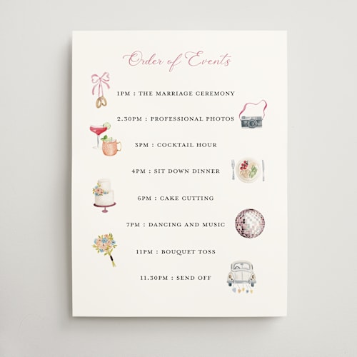 This is a candy wedding signs with standard by Sarah Knight called wedding icons printing on doublethick in 18x24
