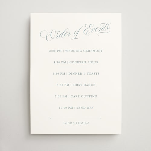 This is a sky wedding signs with standard by Kate Ahn called mirin printing on doublethick in 18x24