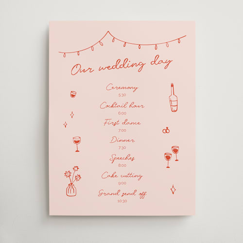 This is a sangria spark wedding signs with standard by Zove Ahhh called party on! printing on doublethick in 18x24