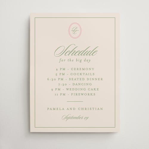 This is a peony wedding signs with standard by Creo Study called scripted printing on doublethick in 18x24