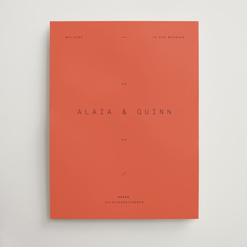 This is a verona sunset wedding signs with standard by Blustery August called alaia printing on doublethick in 18x24