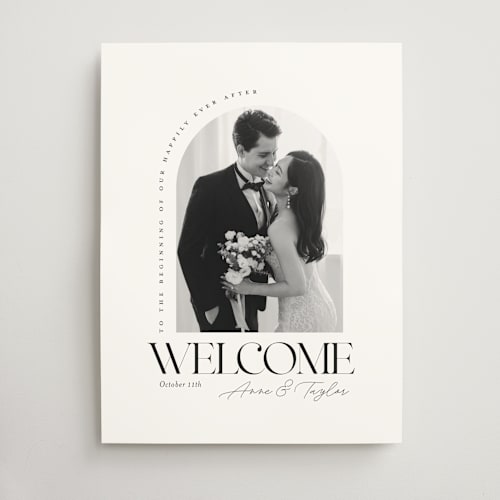 This is a ink wedding signs with standard by Laura Hamm called over it printing on doublethick in 18x24