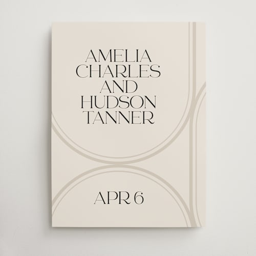 This is a sandstone wedding signs with standard by Lori Wemple called oval printing on doublethick in 18x24