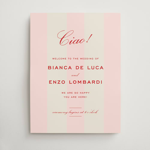 This is a fragola wedding signs with standard by Megan Davis called campania printing on doublethick in 18x24
