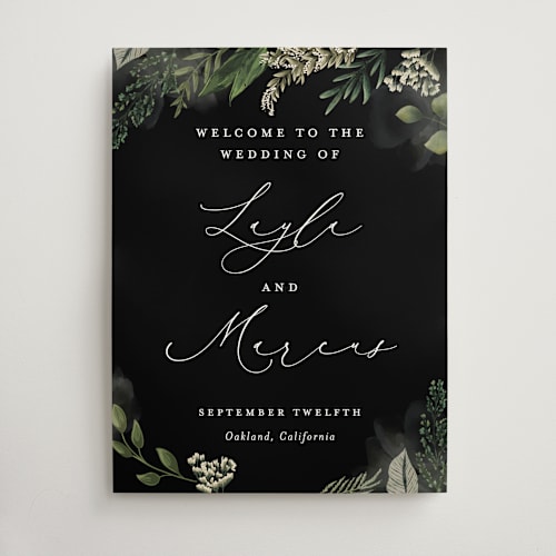 This is a tuxedo wedding signs with standard by Susan Moyal called classic love printing on doublethick in 18x24