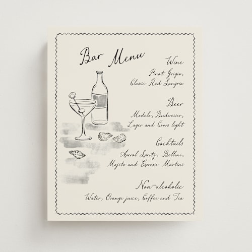 This is a rock wedding signs with standard by Pati Cascino called puglia printing on doublethick in 8x10