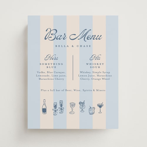 This is a sky wedding signs with standard by Susan Asbill called darby printing on doublethick in 8x10