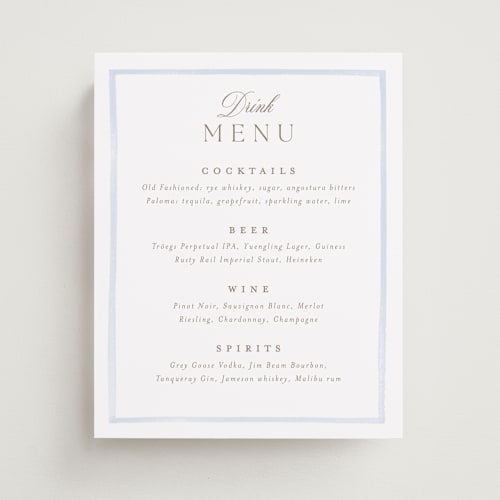 This is a sky wedding signs with standard by Jennifer Wick called bristol printing on doublethick in 8x10