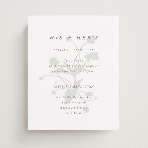 This is a fawn wedding signs with standard by AK Graphics called autumnal printing on doublethick in 8x10