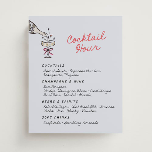 This is a sky wedding signs with standard by chocomocacino called zippuli printing on doublethick in 8x10