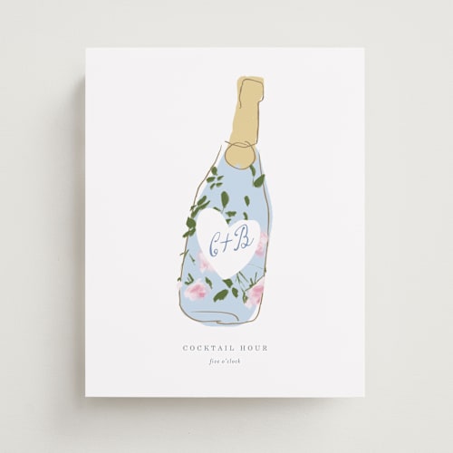 This is a sky wedding signs with standard by Baumbirdy called champs printing on doublethick in 8x10