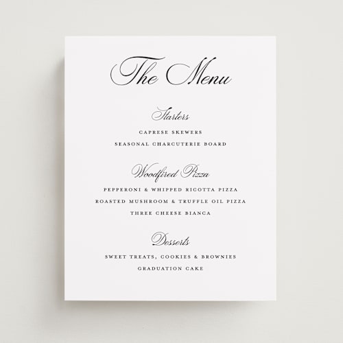 This is a snow graduation party decorations with standard by Pixel and Hank called tassel type printing on doublethick in 8x10