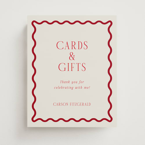 This is a ruby graduation party decorations with standard by Jackie Crawford called fun border frame printing on doublethick in 8x10