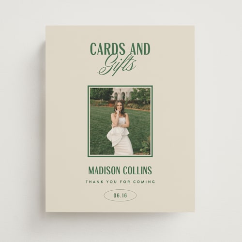 This is a turf graduation party decorations with standard by Erin L. Wilson called the headliner printing on doublethick in 8x10