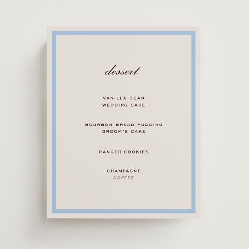 This is a sky wedding signs with standard by Megan Davis called montauk printing on doublethick in 8x10