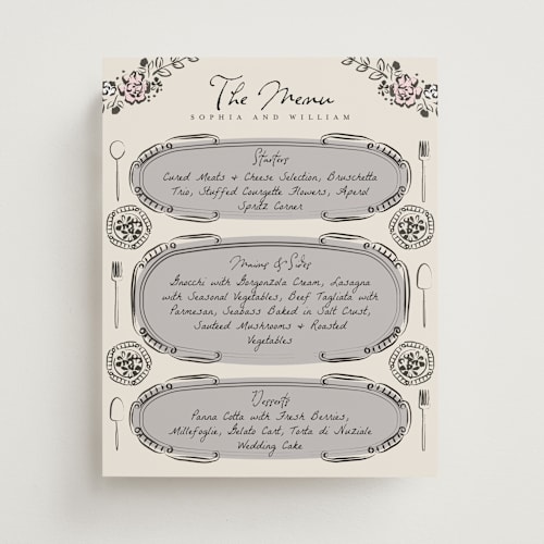 This is a champagne wedding signs with standard by Ana de Sousa called gathering joy printing on doublethick in 8x10