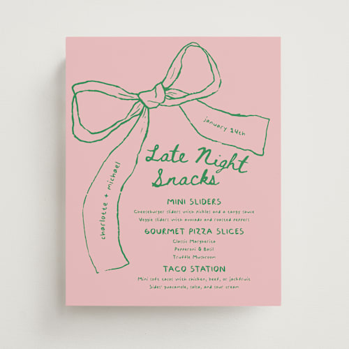 This is a trawberry wedding signs with standard by Vera Lim called just the ribbon printing on doublethick in 8x10